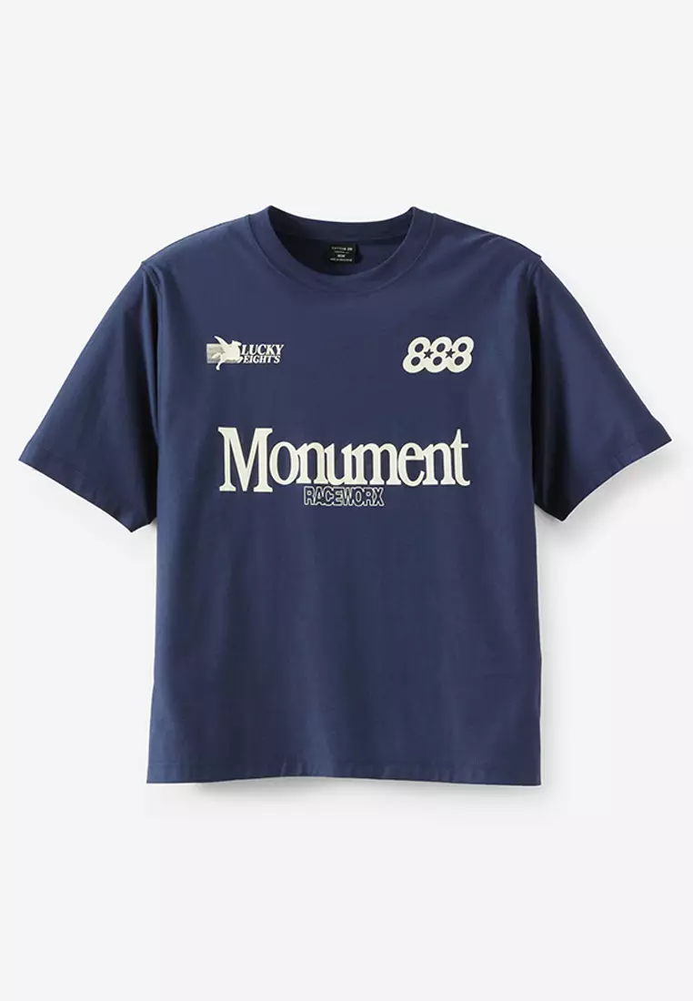 Cropped Fit Graphic T-Shirt