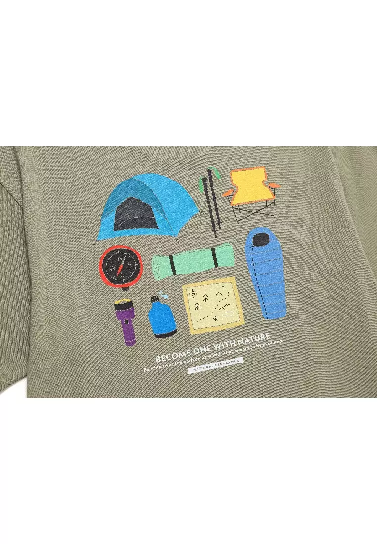 Unisex Camping Graphic Short Sleeve Tee