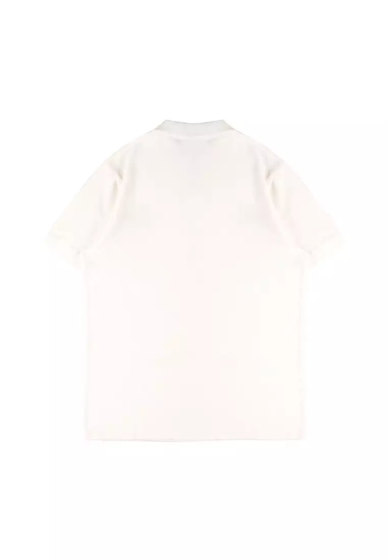 Famo Men's Polo T-Shirt Short Sleeve Cotton Blend Logo Plain C051223