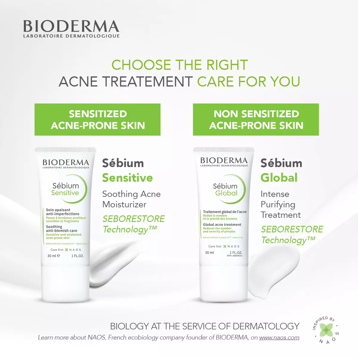 Bioderma Sebium Sensitive 30 ml - Soothing Acne Moisturizer / Pelembab untuk Menenangkan Kulit Berjerawat