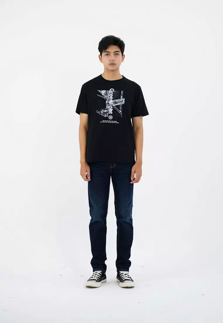 Greenlight Men's T-Shirt Short Sleeve Regular Fit Cotton Daon OL-C441224