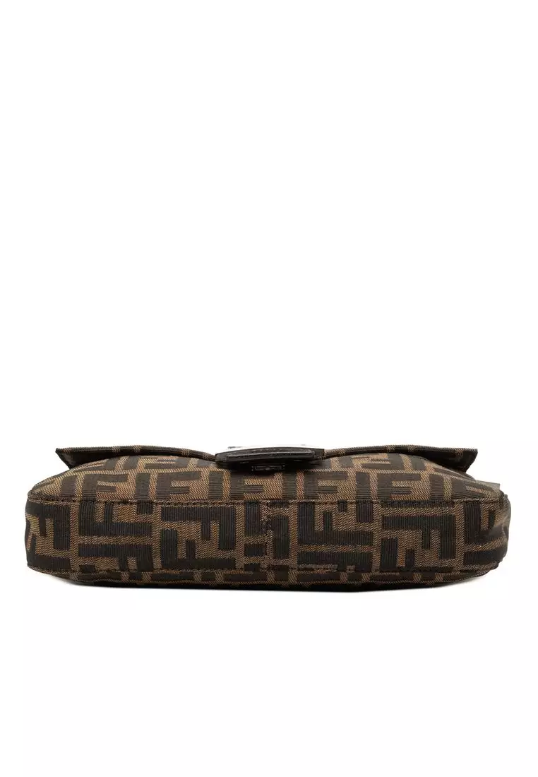 Pre-Loved Fendi Zucca Canvas Baguette