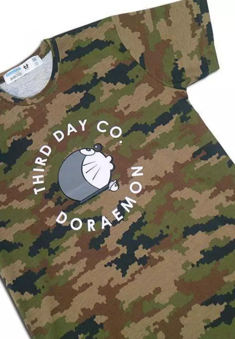 MTC15A s-s Men camo-px Dora circle brw X Modo T-shirt Multiwarna