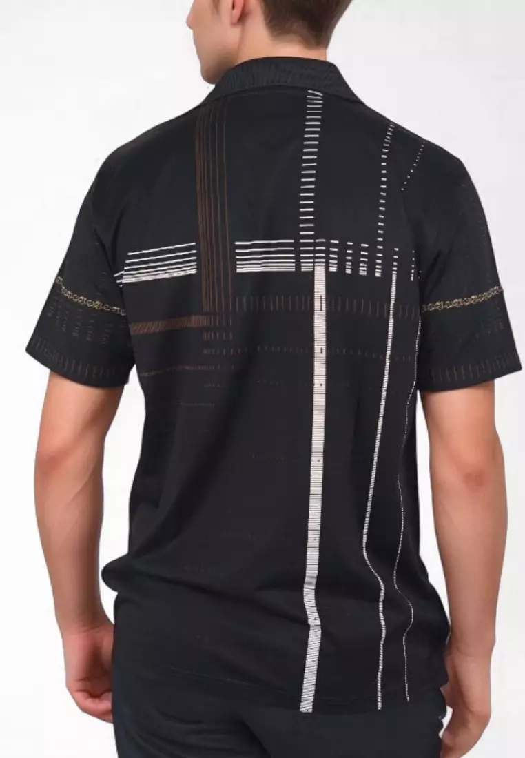 Crocodile DIAMOND 1837 Black Blue - Kaos Kerah Pria Men Polo Original Relax fit