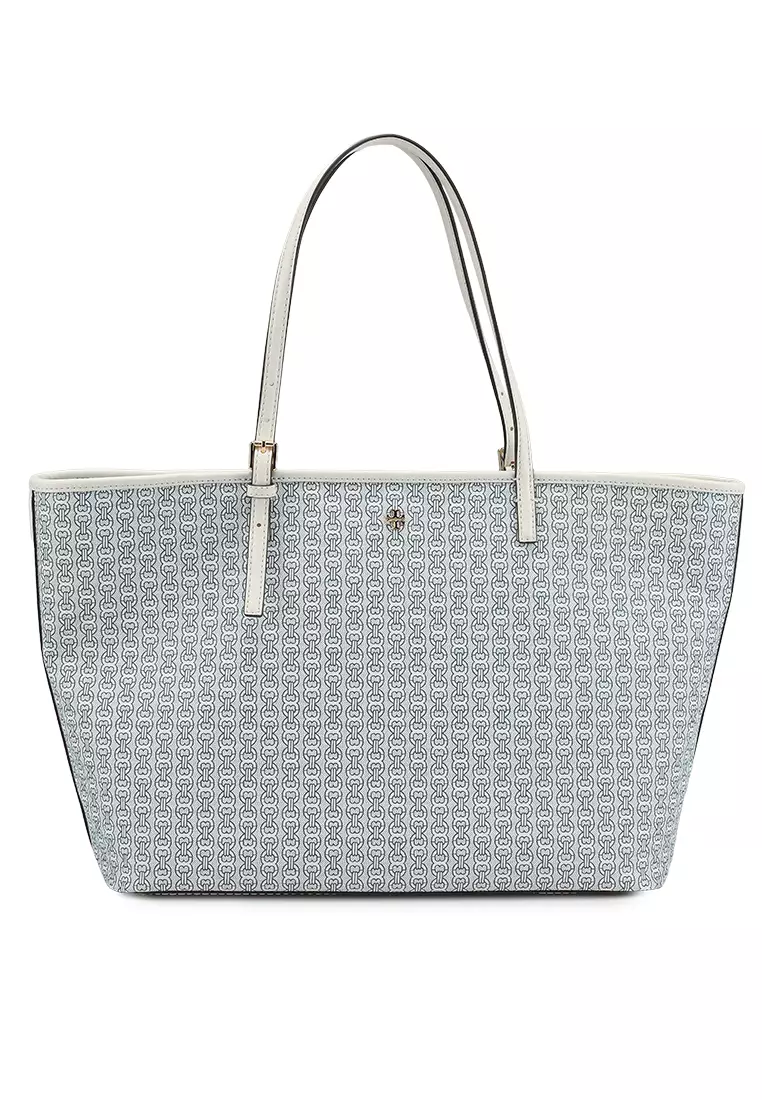 Tory burch tote white on sale