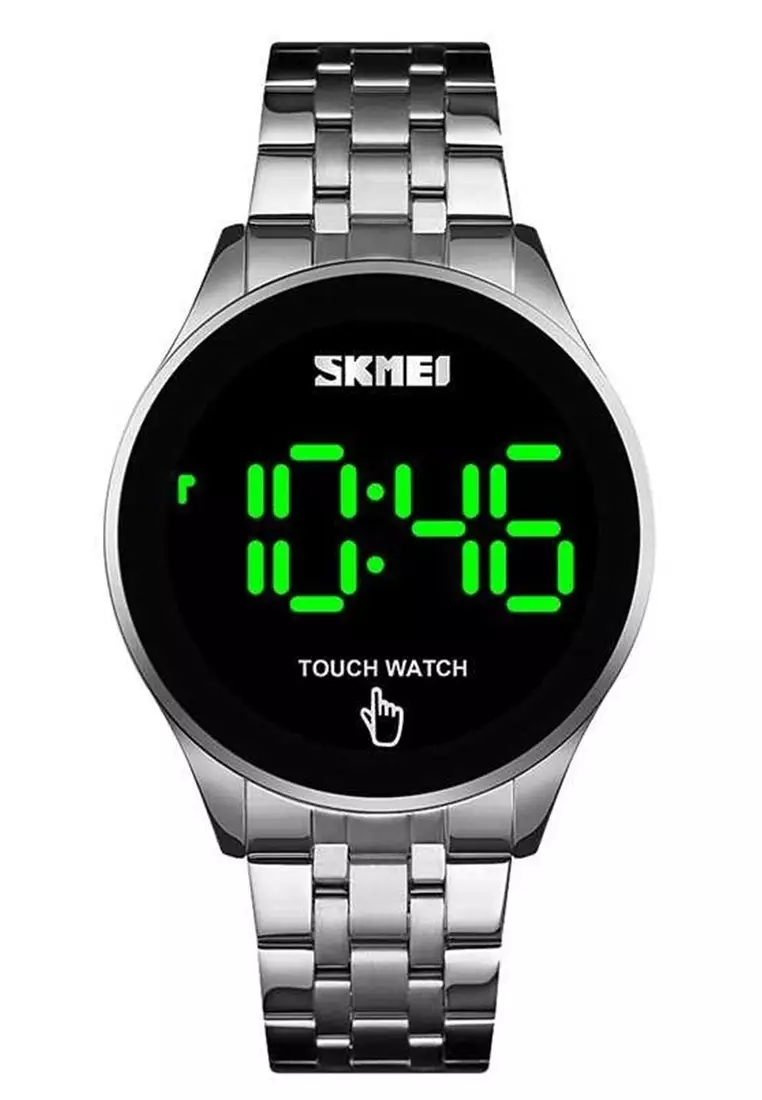 Jam Tangan Casual Digital Pria Waterproof Many Function Strap Tali Material Stainless Steel RT98 ORIGINAL