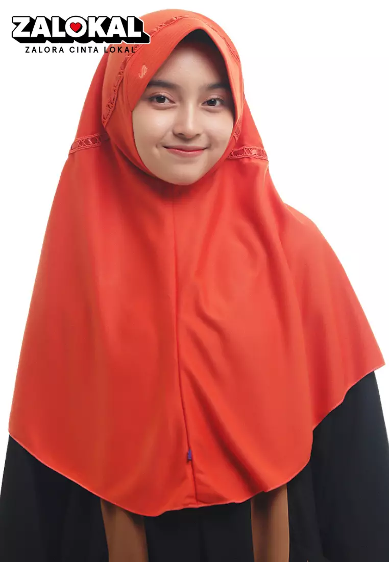 RABBANI - Kerudung Sekolah Instan Hemy KAA S - Summer Fig