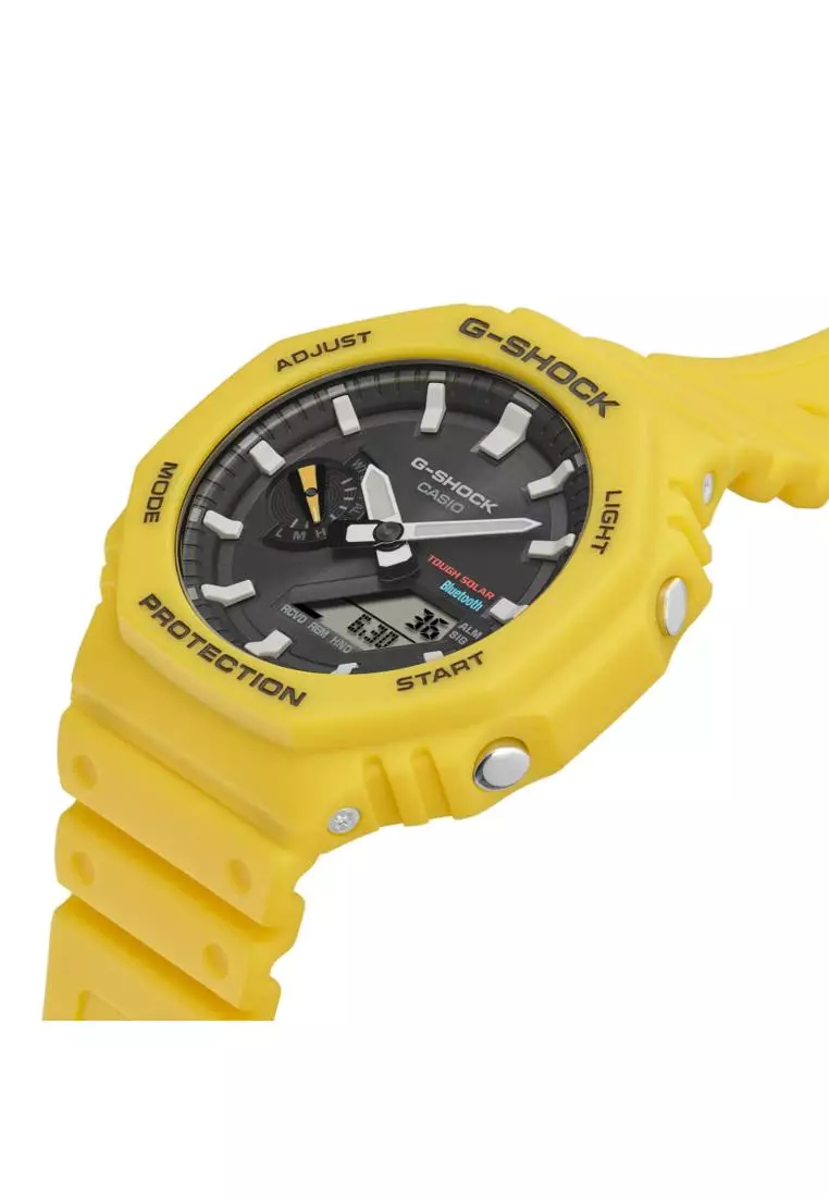 Buy Casio Casio G-Shock Yellow Resin Strap Men Watch GA-B2100C