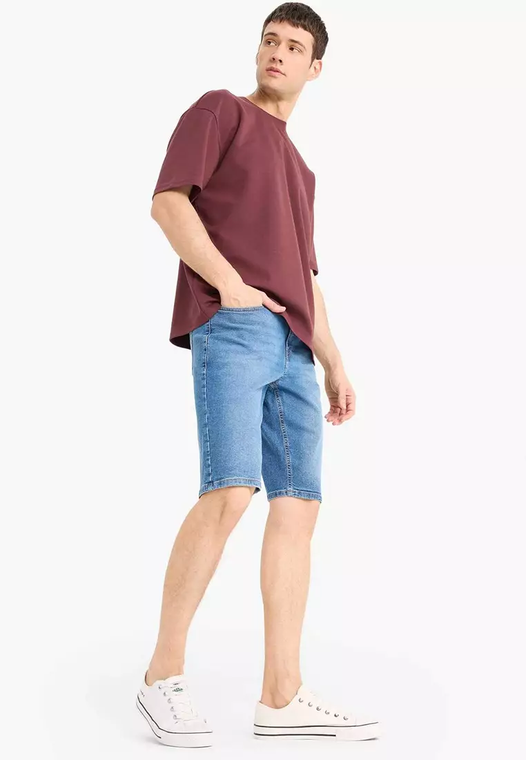Denim Bermuda Shorts