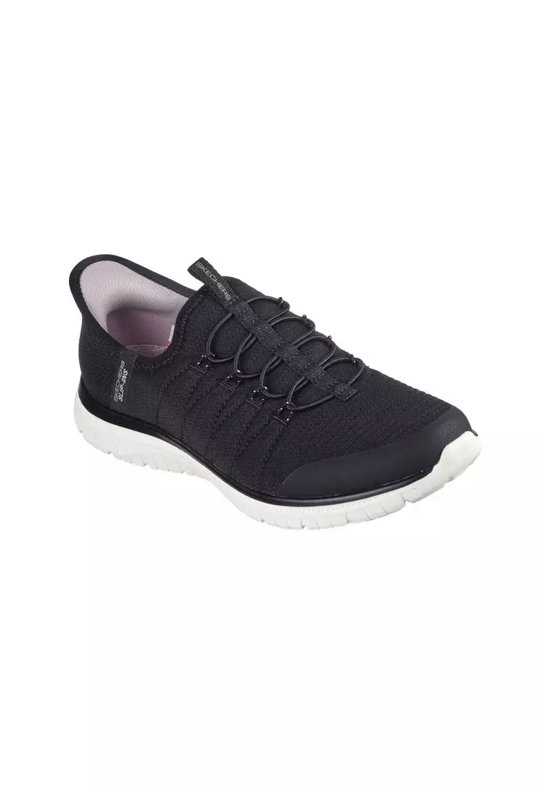 Discount on Skechers  shoes - SKU: Skechers Womens Mesh W/Stitched Qtr Bungee Slip-In W/Air-Cooled Mf