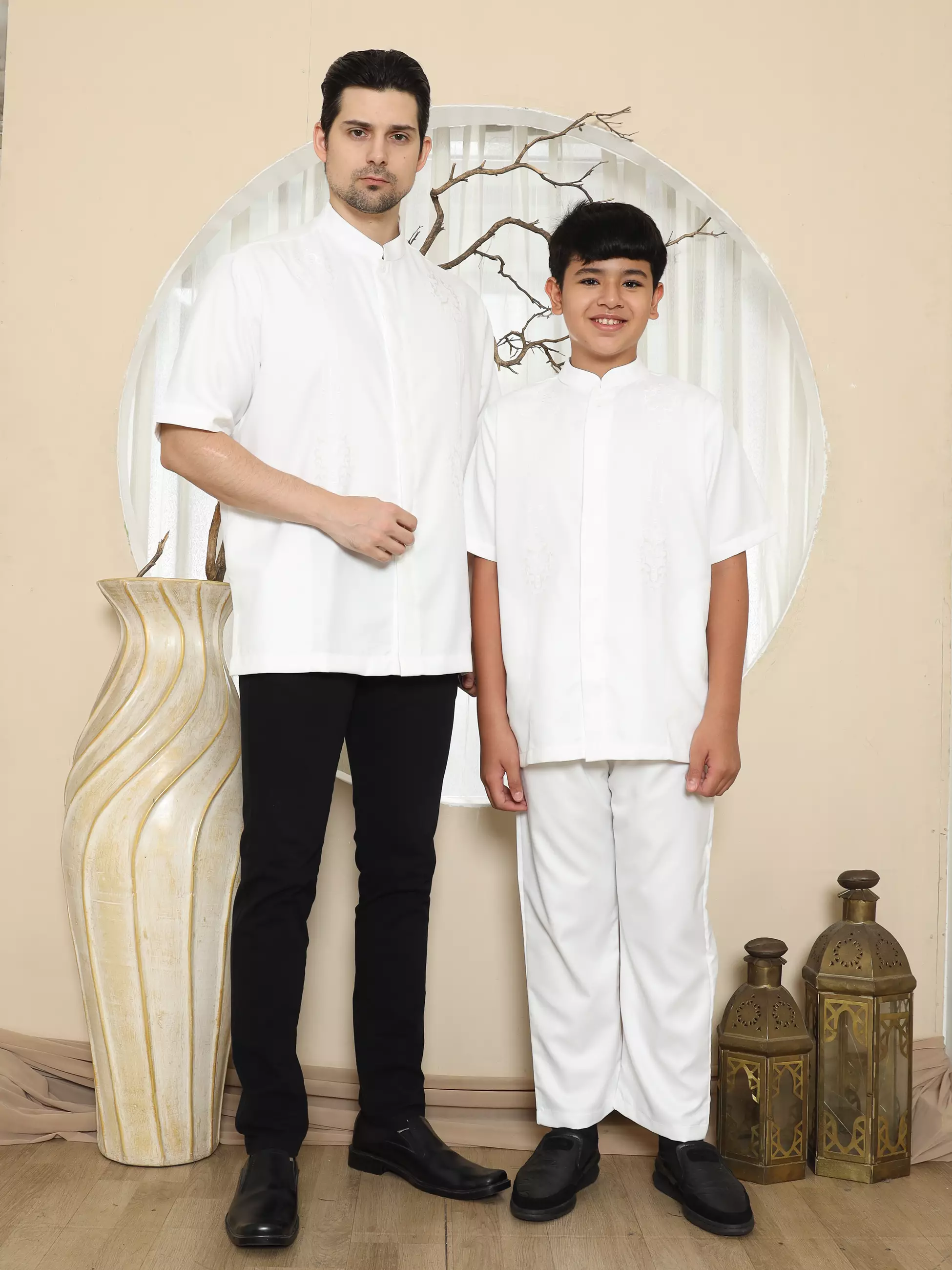 Baju Koko KK 47 White BW Putih Tulang