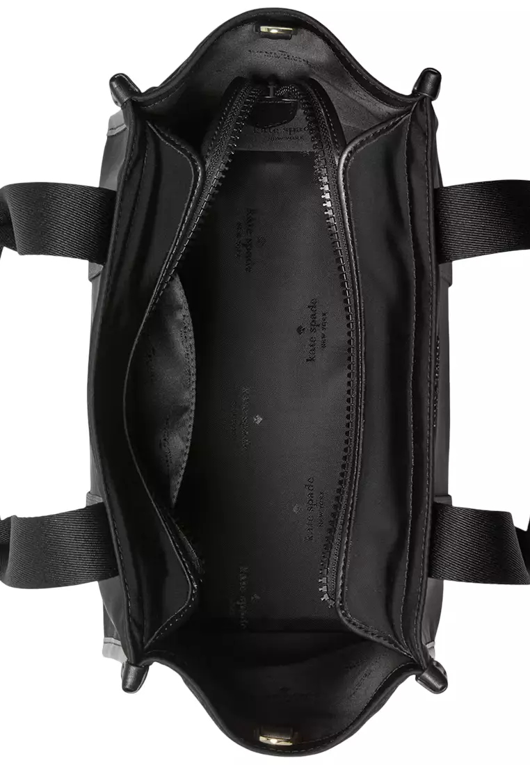 Kip Nylon Small Tote Bag - Black KL926