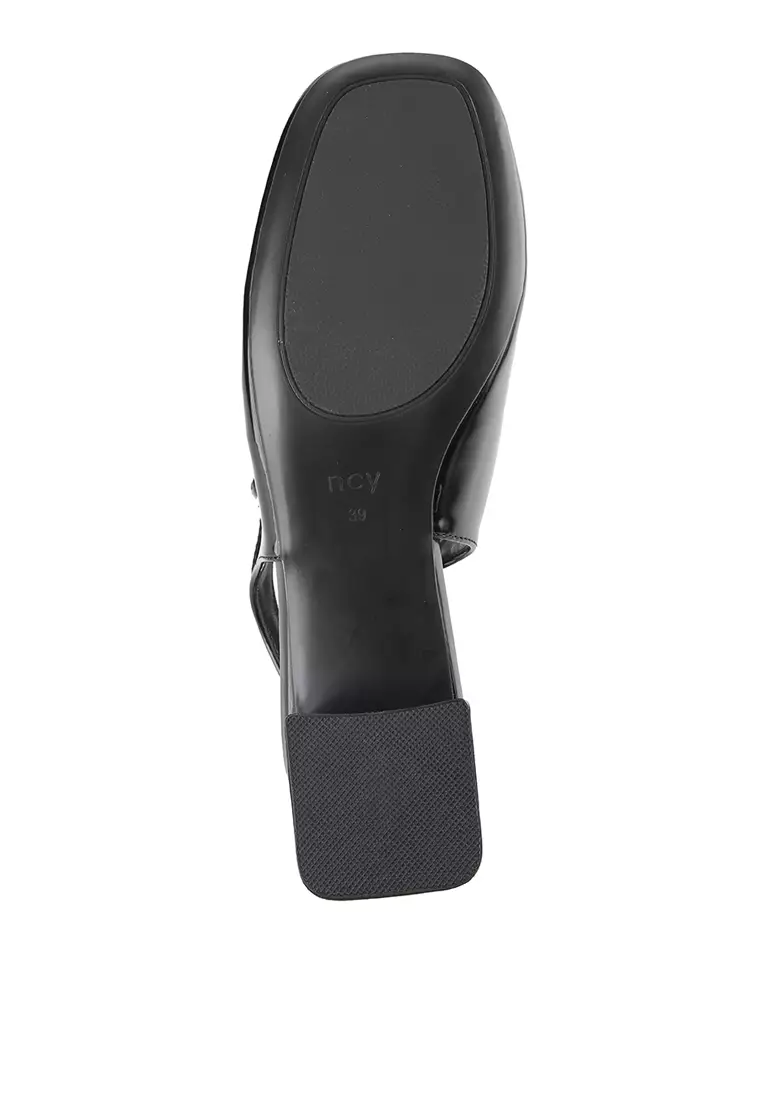 JENNIE Y25126-1 SLINGBACK HEELS BLACK