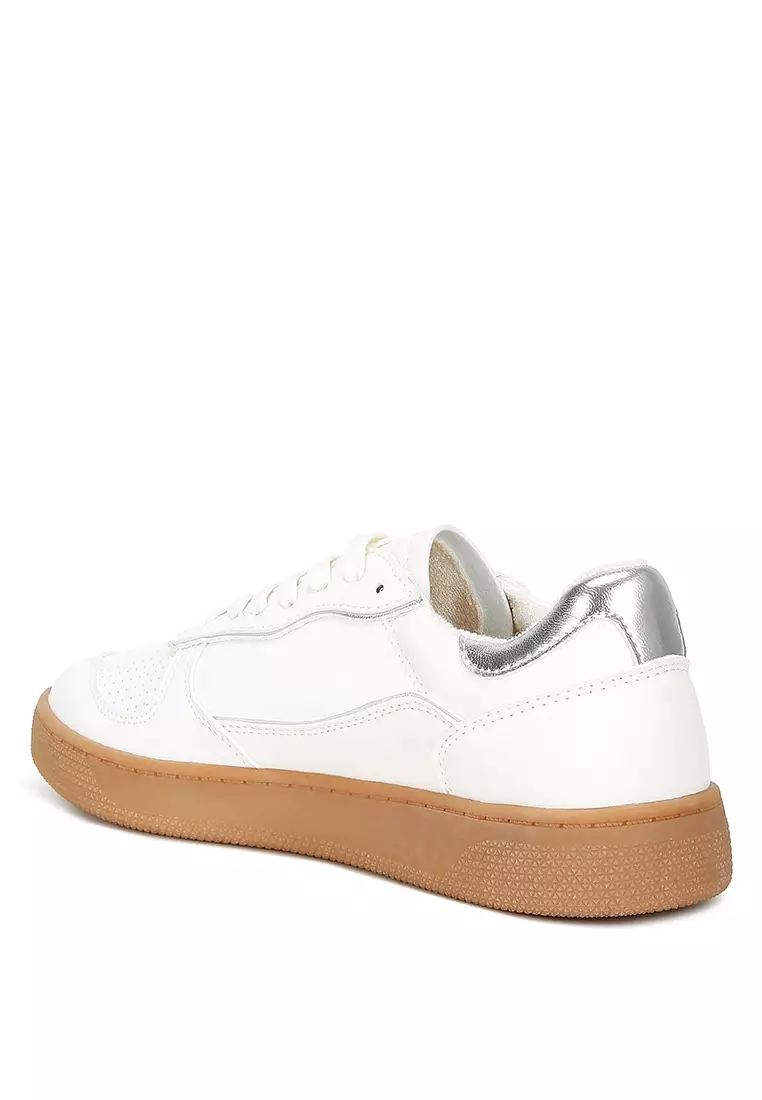 White&Sliver Everyday Sneakers