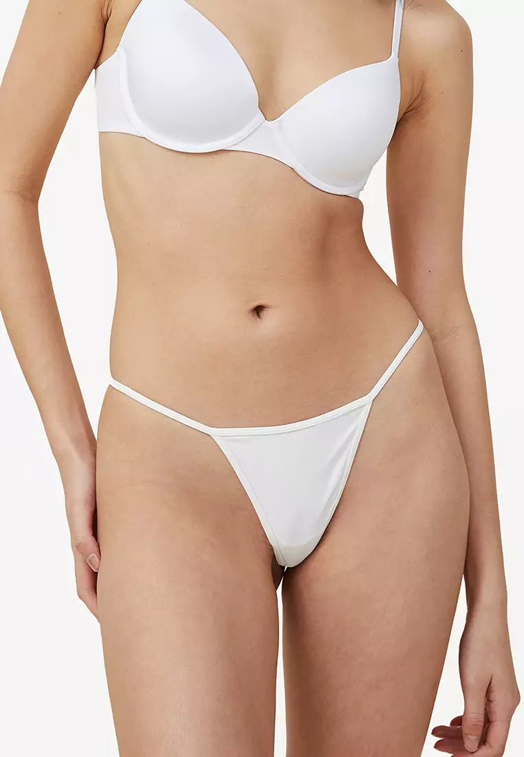 Buy Cotton On Body Tiny Invisible Tanga G String in Off White 2024