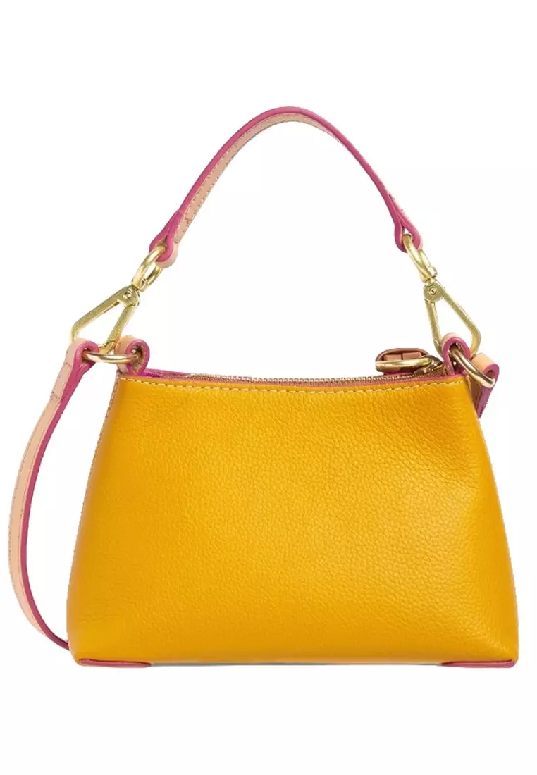 Mini Joan In Grained Cowhide Crossbody Bag for Women in Cement Beige