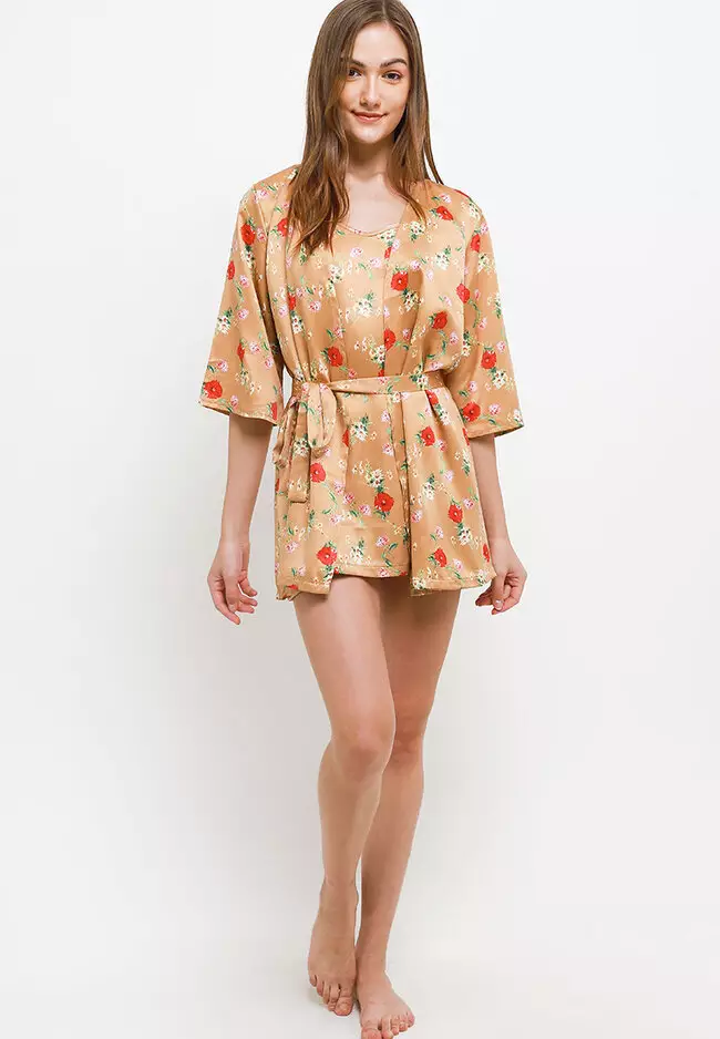 Kimono Sexy Satin Silk Dress Sleepwear