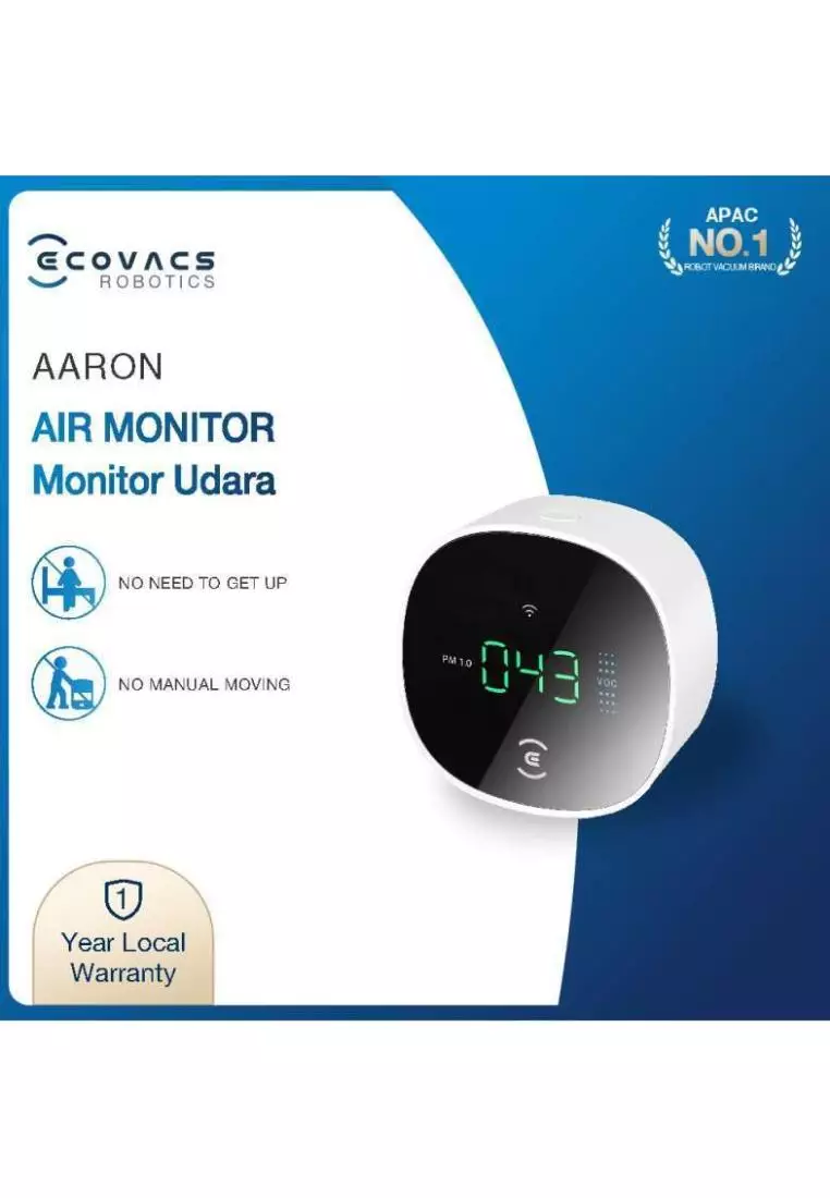 Jual Ecovacs Ecovacs AARON Air Quality Monitor Deteksi Pengukur ...