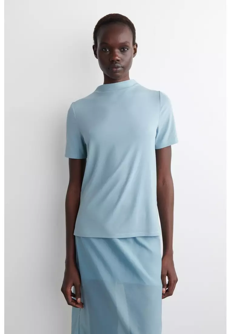 DRAPED JERSEY T-SHIRT
