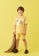 LC WAIKIKI yellow Elastic Waist Organic Cotton Boy Shorts B2050KADB1A333GS_2