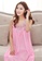 LYCKA pink SWW9002-Lady One Piece Casual Nightgown (Pink) 8A8DEAABC2903CGS_4