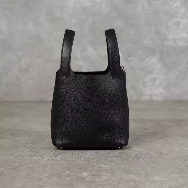 Tas HERMES PICOTIN 18 BLACK PHW BAG 100% ORIGINAL