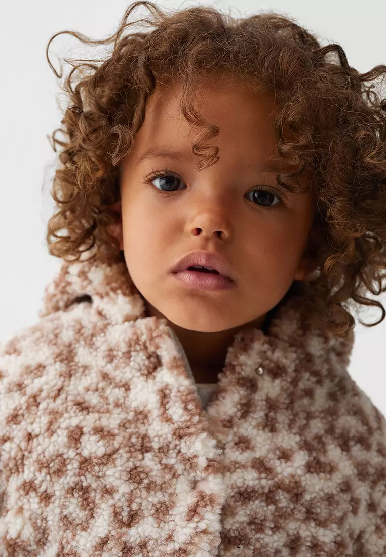 Buy MANGO BABY ShearlingEffect Hooded Coat 2023 Online ZALORA