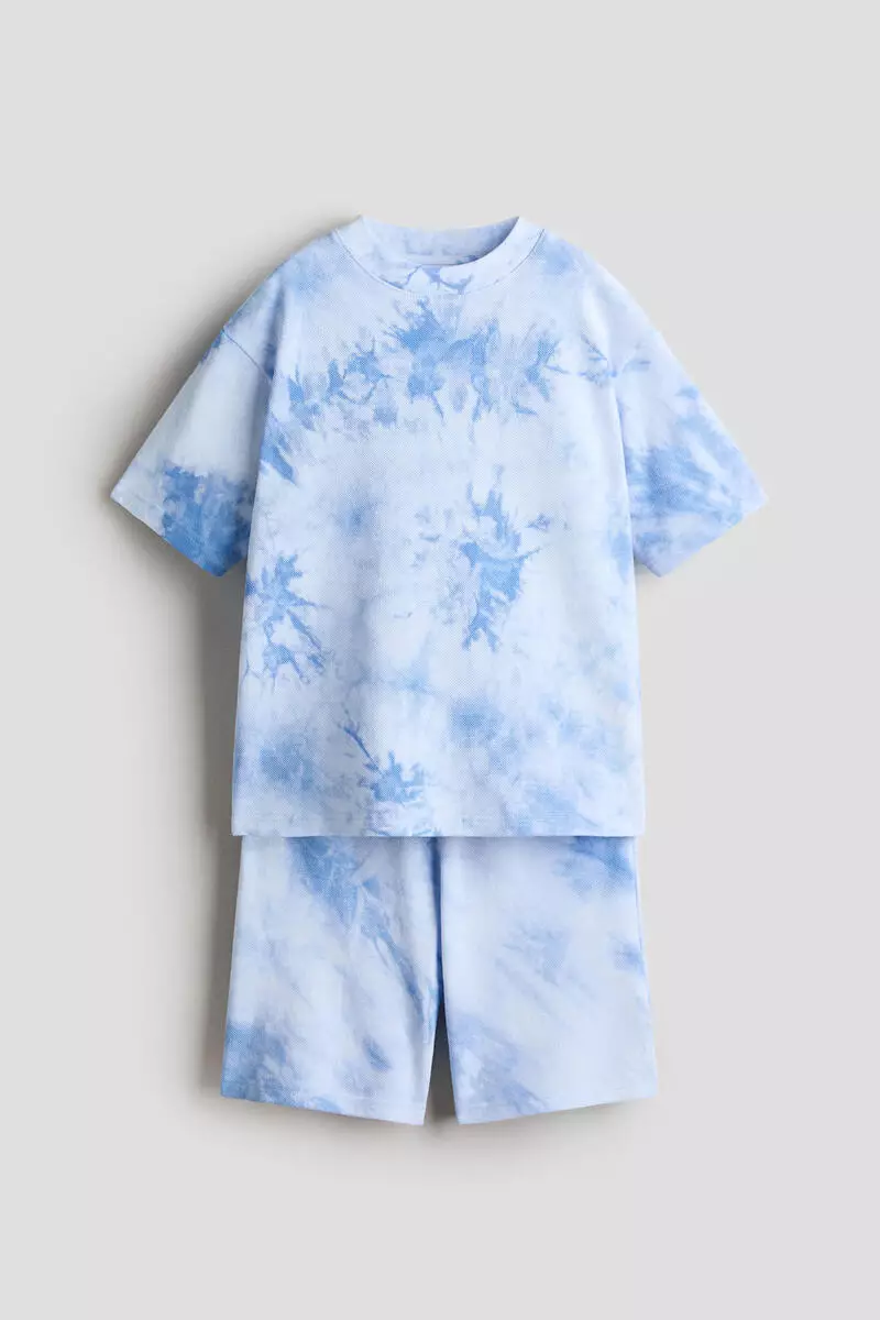 2-piece tie-dye cotton set