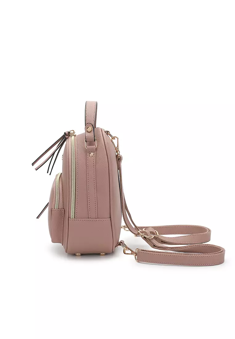 Women's Casual 2-Way Backpack - Pink