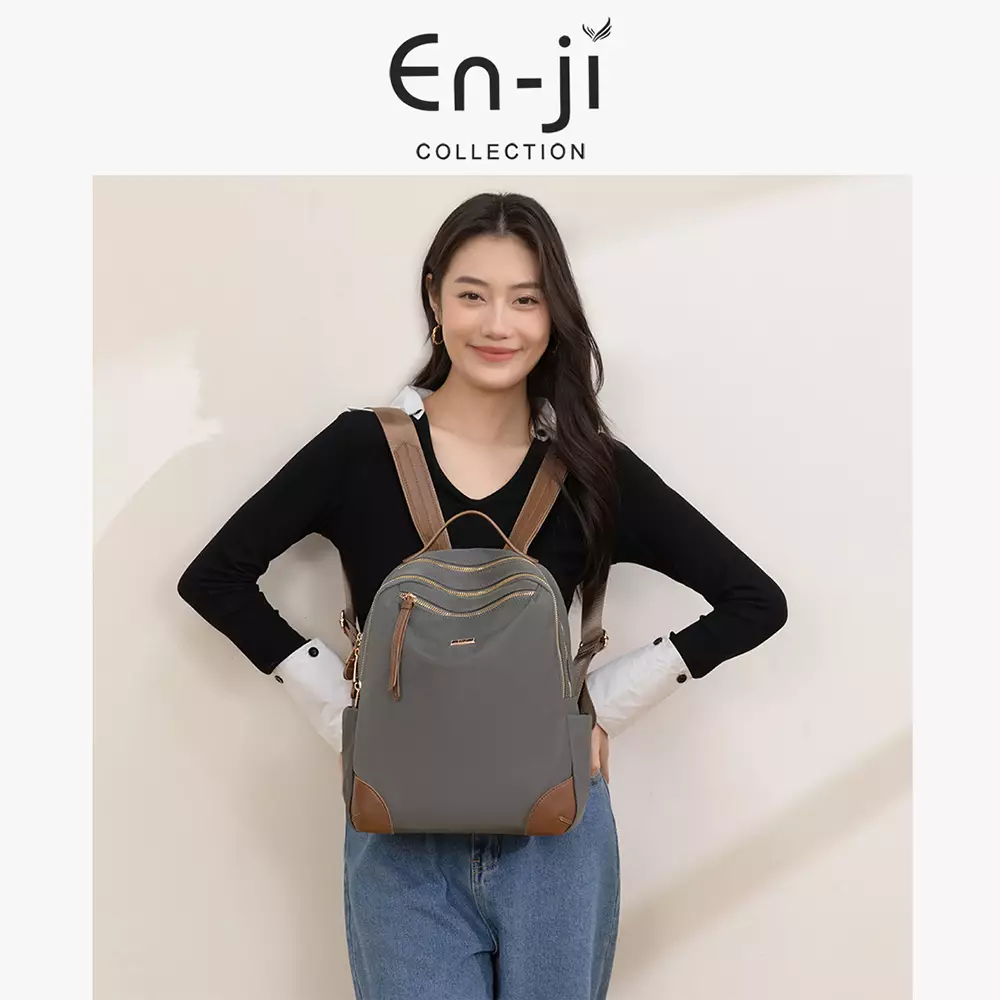 En-ji Soyum Backpack Wanita Warna Black