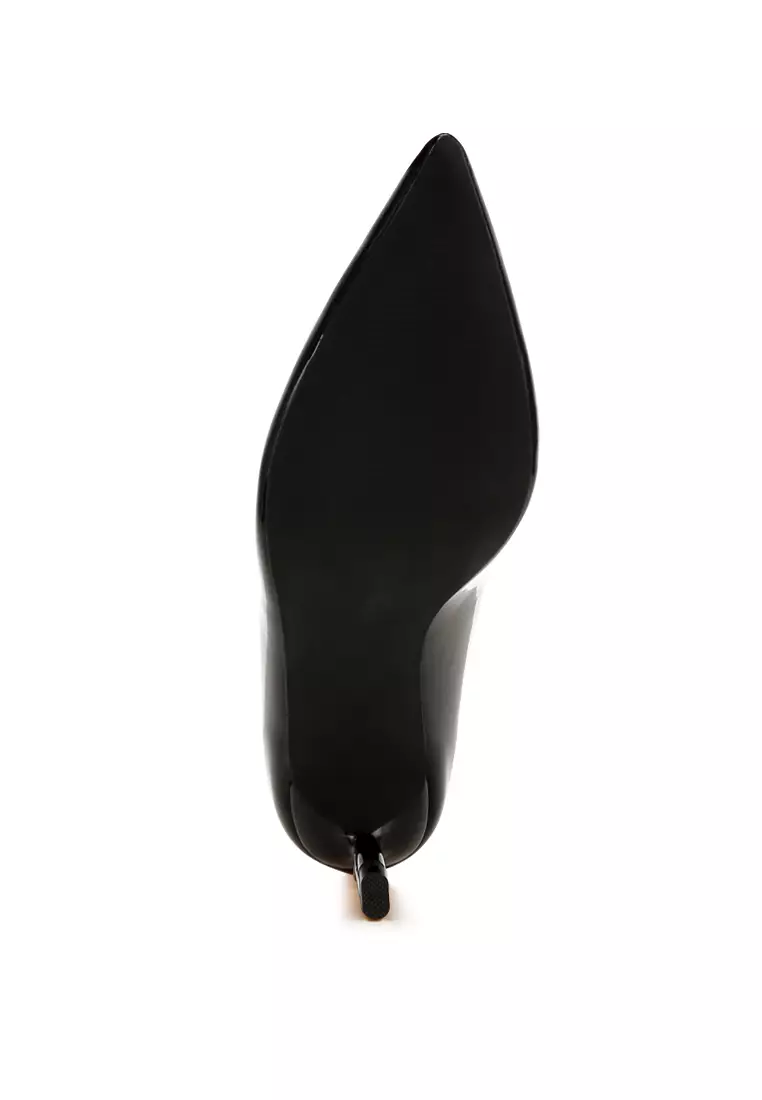 Pointed Toe Fantasy Heel Pumps in Black