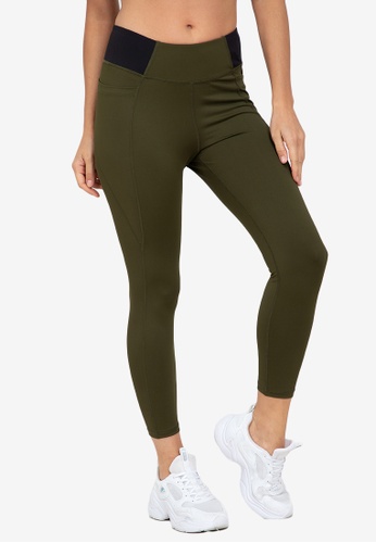 ZALORA ACTIVE multi Contrast Side Waistband Detail Tights C15A0AAB1E5B3DGS_1