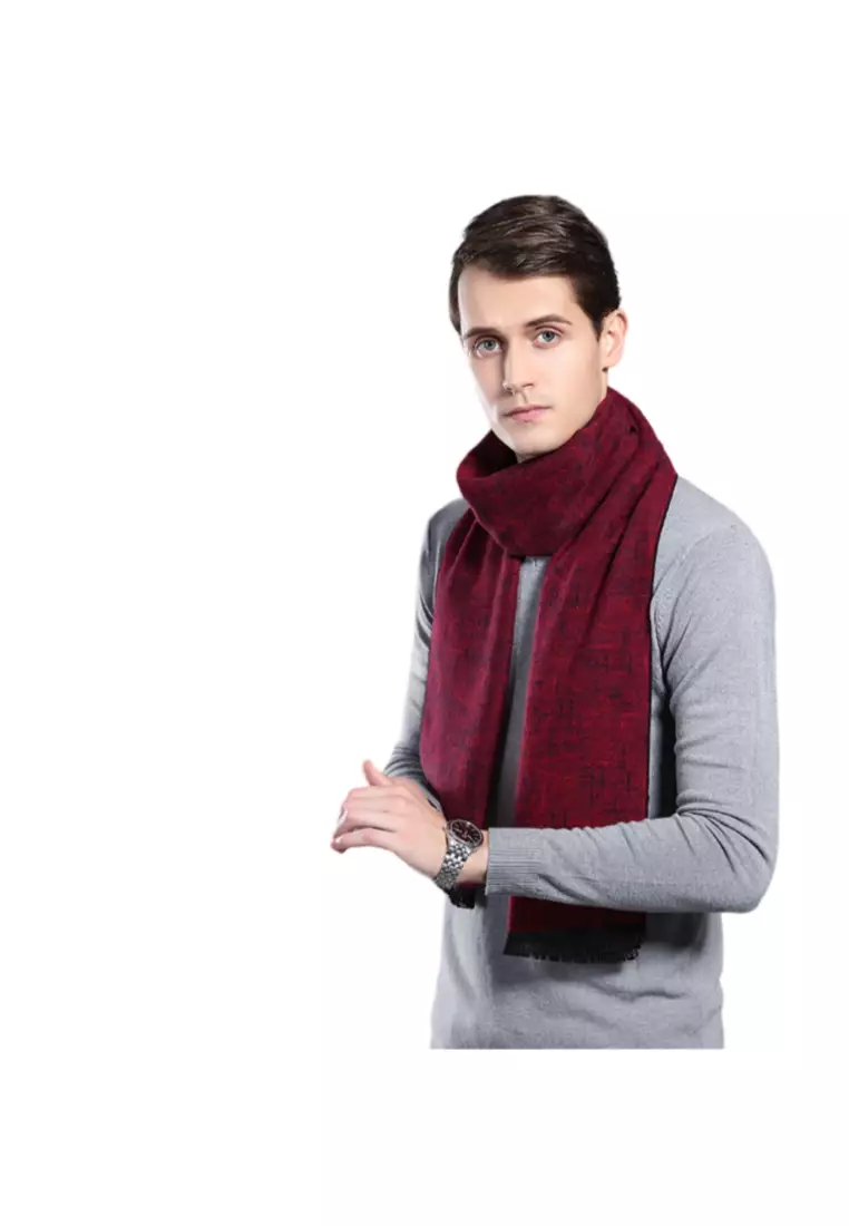 Men's Warm Scarf for Autumn and Winter - Thick Korean Style Long, Versatile Scarf