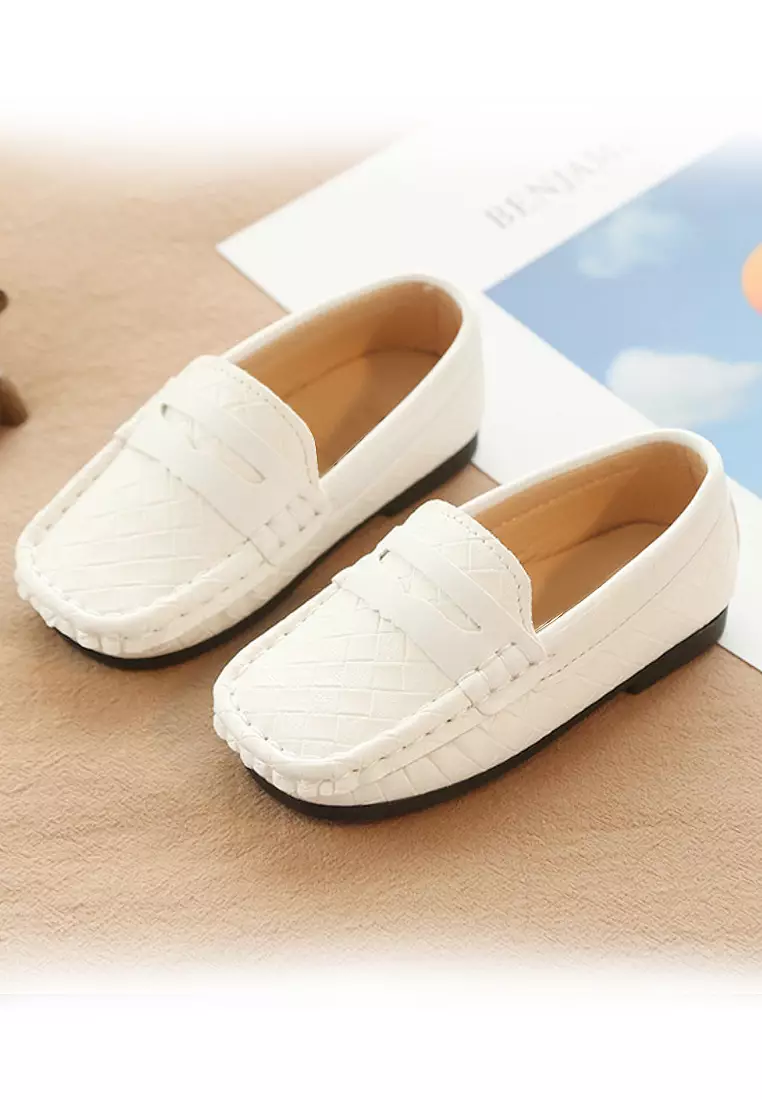 White loafer clearance shoes for boys