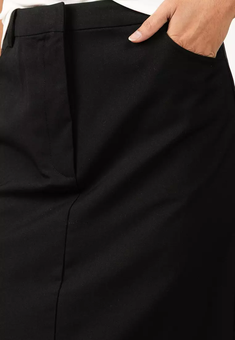 Long Pencil Skirt With Opening