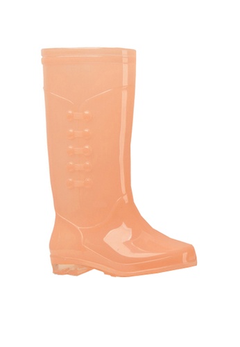Twenty Eight Shoes orange VANSA Jelly Long Rain Boots VSW-R523 0DE39SH9F20930GS_1
