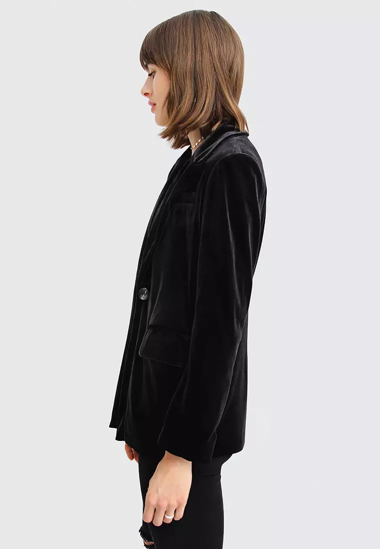 Eternity Oversized Velvet Blazer