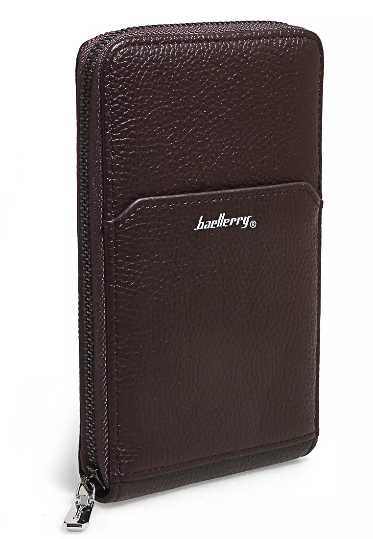 Dompet Pria Wanita Model Panjang Handle Strap Many Slot Material Leather ORIGINAL