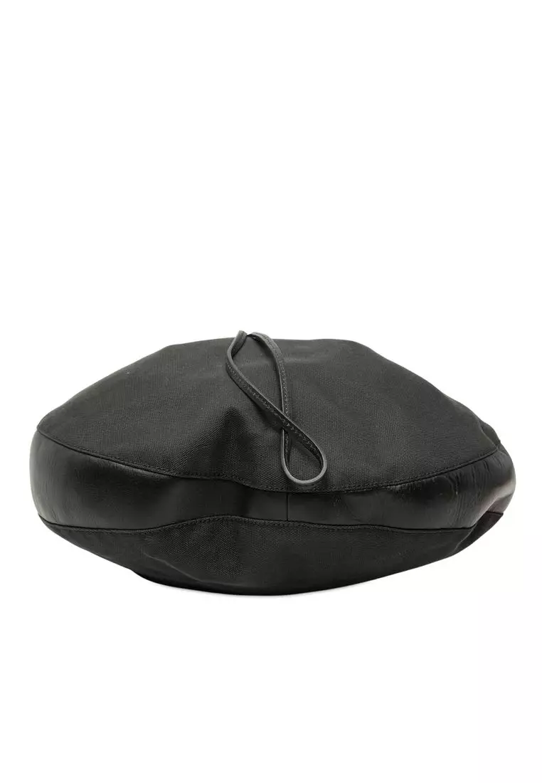 Pre-Loved Gucci Canvas Drawstring Hobo
