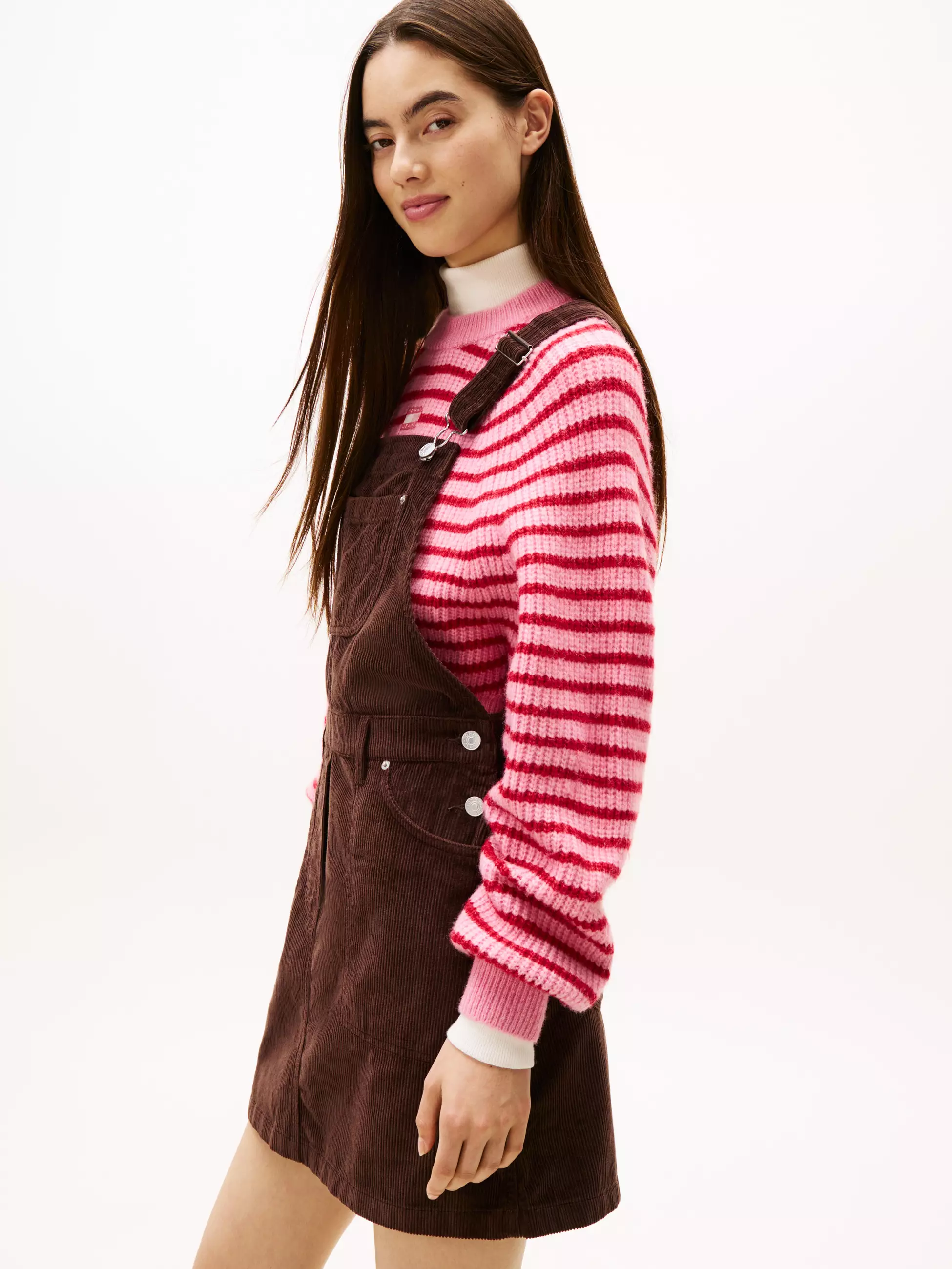 Tommy Hilfiger - Script Logo Corduroy Dungaree Dress