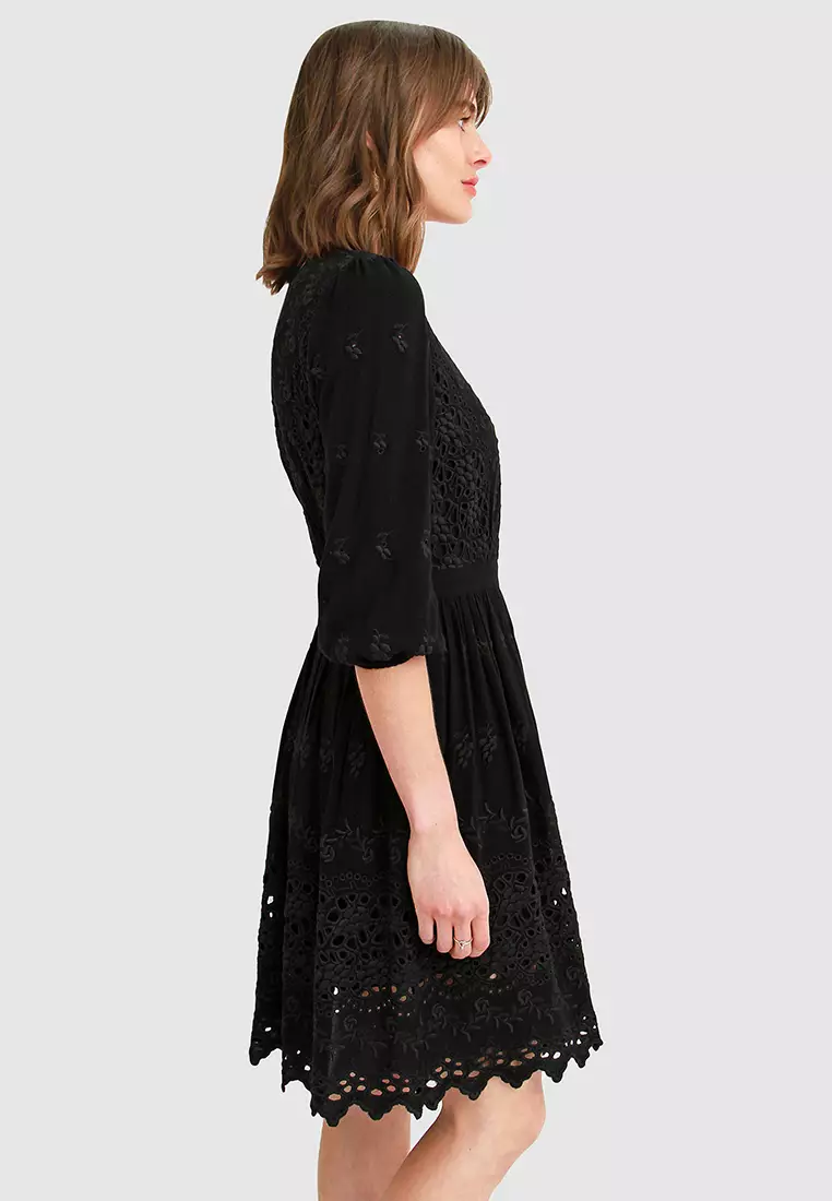Sweet Talk Eyelet Mini Dress