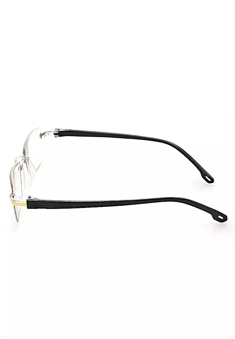 Zafa Kacamata Baca Rabun Dekat Frameless Anti Blue Light Lensa Plus 2.5 Classic Design Material Metal ORIGINAL - Black Gold