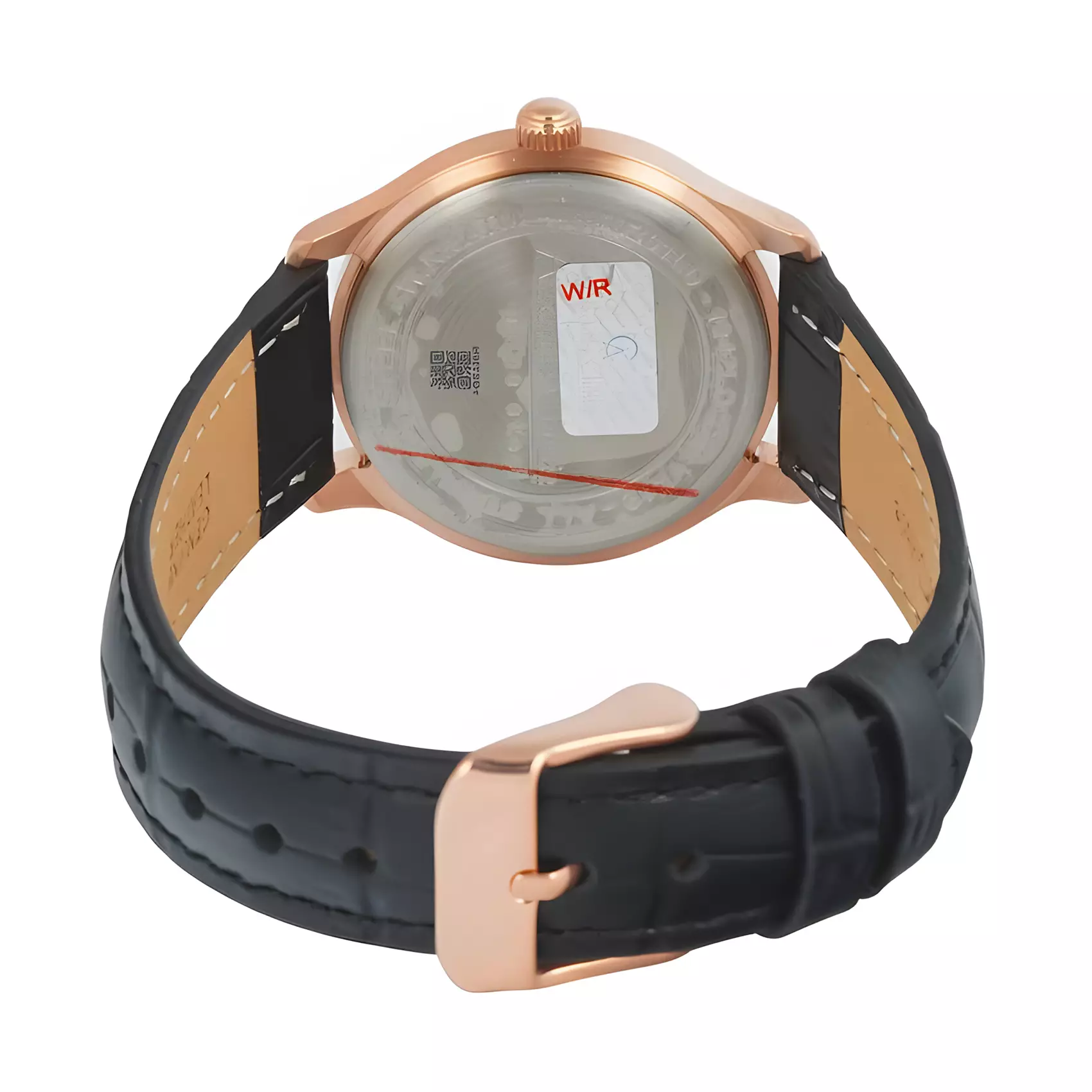 Alexandre Christie Primo Steel - Jam Tangan Analog Wanita - Rose Gold Case - Black Leather Strap - 1042 LDLRGLN