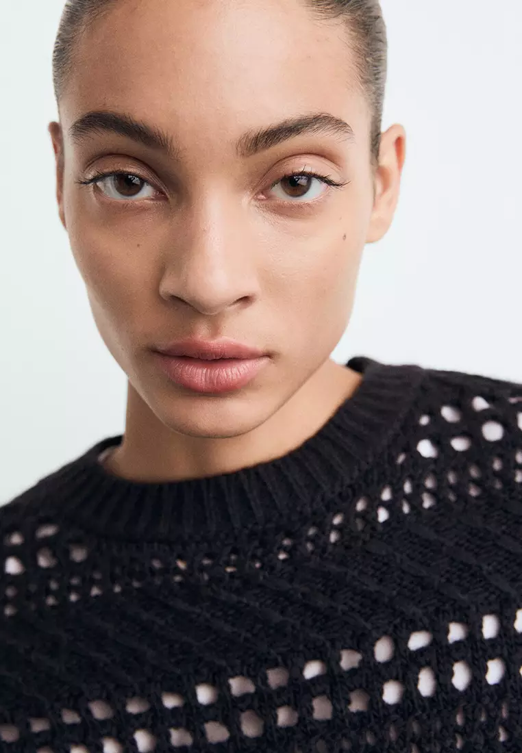 Openwork Knit Sweater
