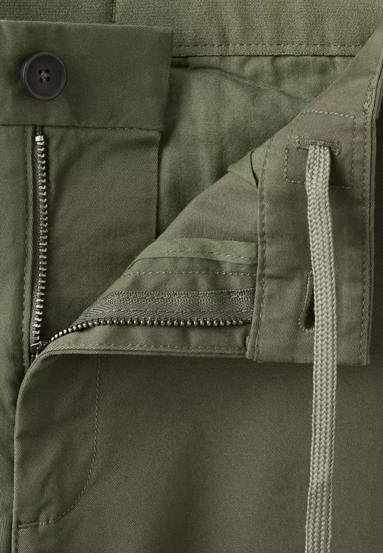 Prato Cropped Tapered Chino Trousers