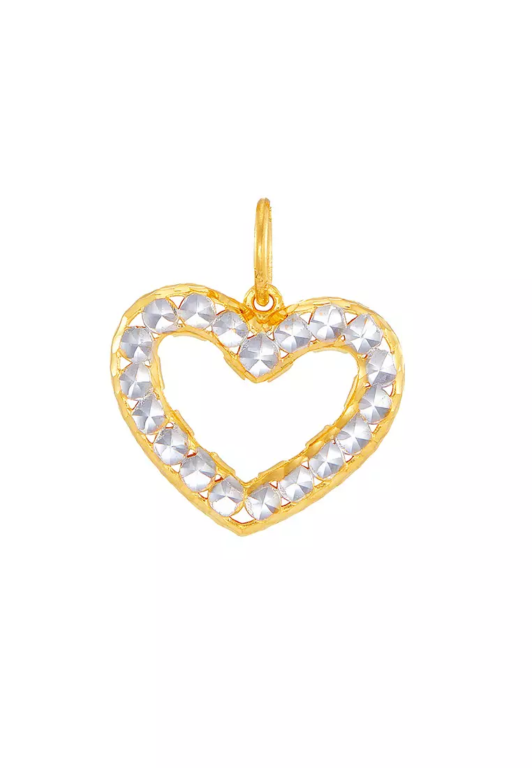 White gold clearance charms with diamonds