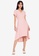 ZALORA BASICS pink Short Sleeve Hi-Low Dress B7E93AA59162E5GS_5