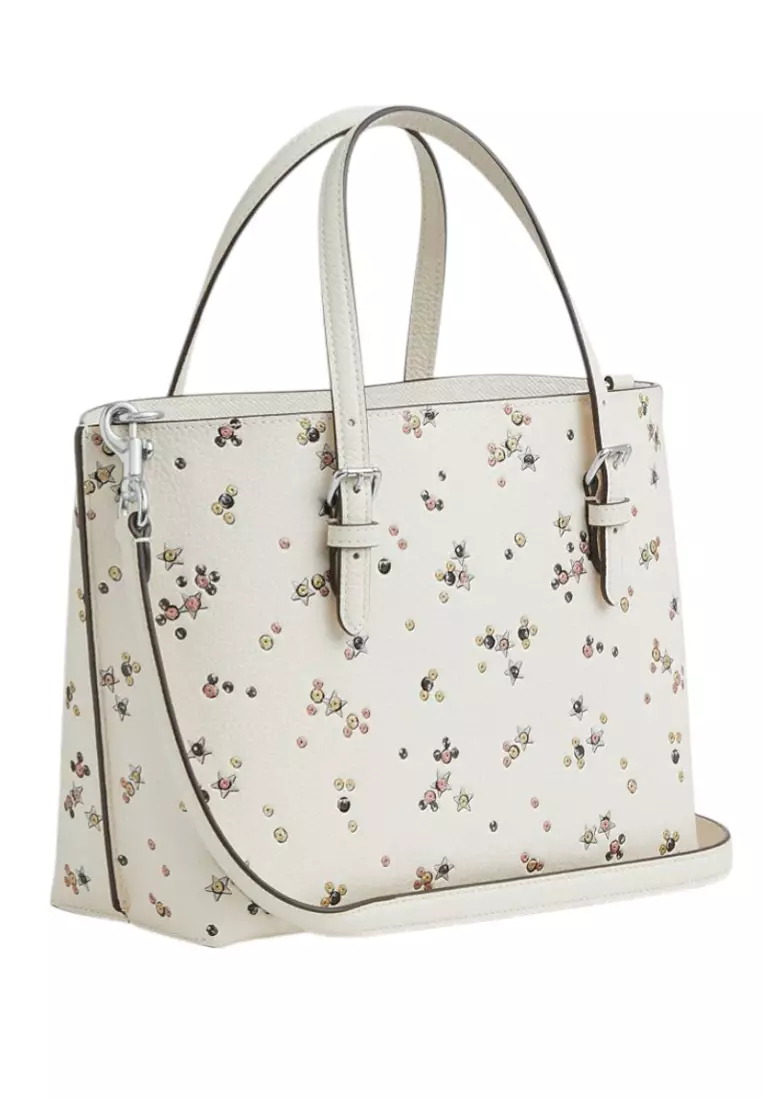Mollie Tote 25 With Star Print - White