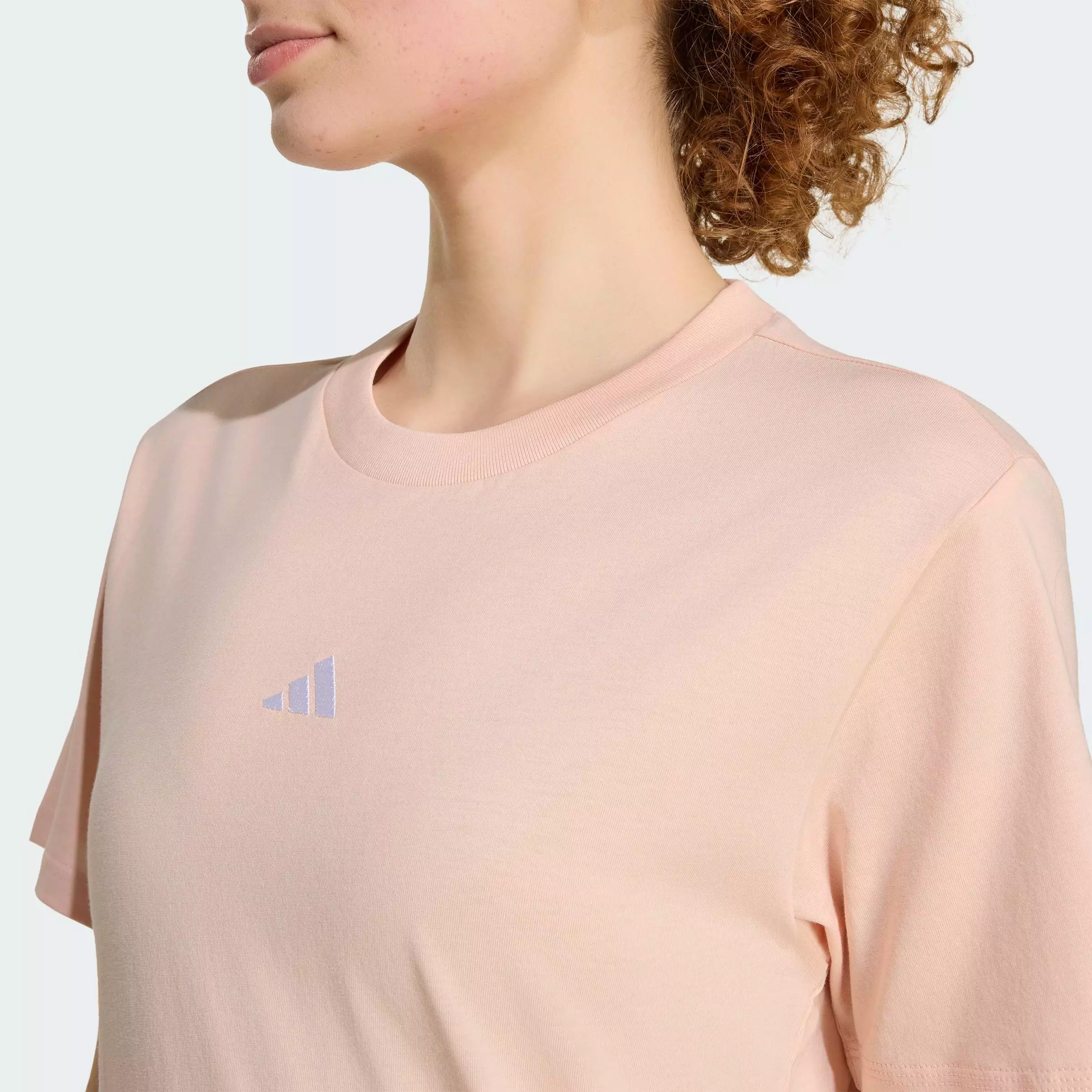 Lifestyle Essentials Small Logo Cotton Tee Women Pink KE0429