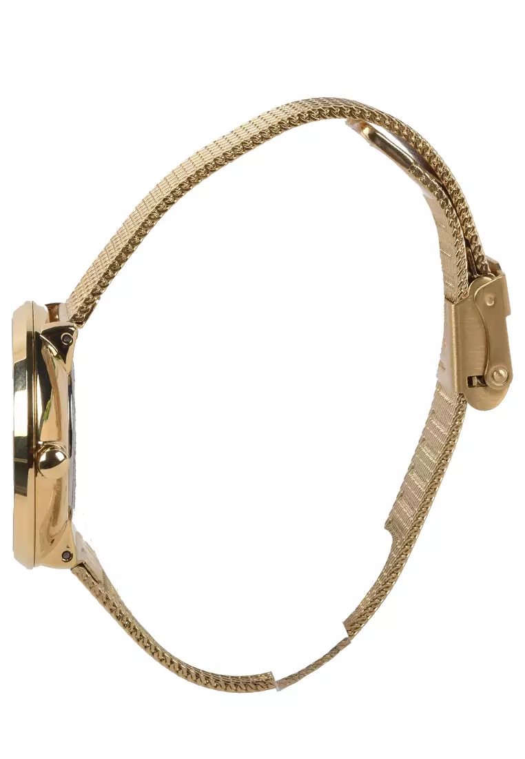 Bonia Sapphire - Jam Tangan Wanita - Gold - Stainless Steel Bracelet - BNB10544-2222